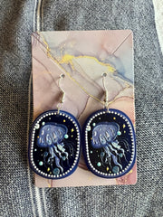 Jellyfish Statement Drop Earrings