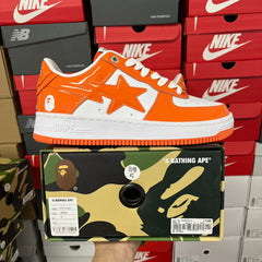 A Bathing Ape Bapesta Orange/White