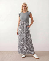 Ayla Animal Print A-Line Maxi Dress