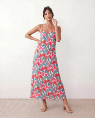 Elise Slip Spaghetti Strap Maxi Dress