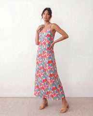 Elise Slip Spaghetti Strap Maxi Dress