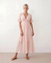 Ada Polka Dot Empire Waist Maxi Dress