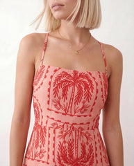 Veda Spaghetti Strap Low Back Maxi Dress