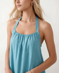 Mira Halter Backless Maxi Dress