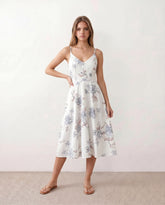 Talia Spaghetti Strap Floral Midi Dress
