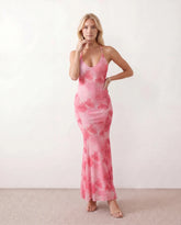 Cara Mermaid Spaghetti Strap Maxi Dress