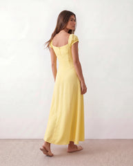 Halle Sweetheart Low Back Maxi Dress