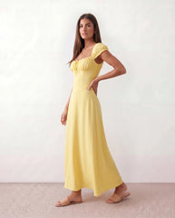 Halle Sweetheart Low Back Maxi Dress