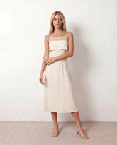 Selah Spaghetti Strap A-Line Midi Dress