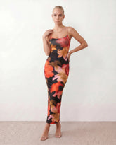 Bria Spaghetti Strap Low Back Maxi Dress