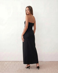Lucia Strapless Fitted Maxi Dress