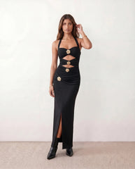 Quinn Halter Sweetheart Maxi Dress