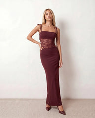 Faye Lace Spaghetti Strap Maxi Dress