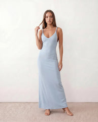 Liora Ribbed Spaghetti Strap Maxi Dress
