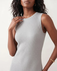 Raina Ribbed Fitted Midi Dress