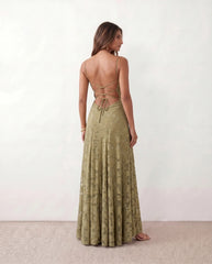 Dahlia Mermaid Spaghetti Strap Maxi Dress