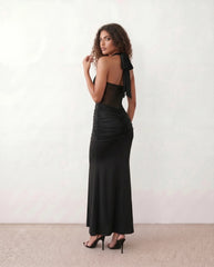 Micaela Mermaid Halter Maxi Dress