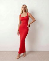 Aline Cowl Neck Backless Maxi Dress