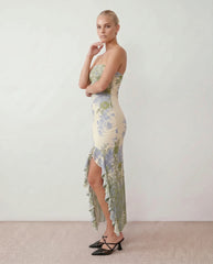 Madelyn Strapless Floral Maxi Dress