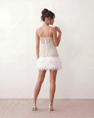 Mariela Sequined Spaghetti Strap Mini Dress