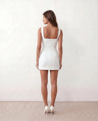 Elodie Sequined Low Back Mini Dress