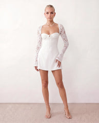 Joaquina Lace Sweetheart Mini Dress