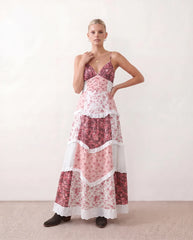Germana Spaghetti Strap Low Back Maxi Dress