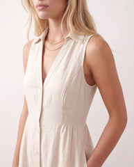 Luna Button Front Maxi Dress