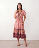 Varvara Floral A-Line Midi Dress