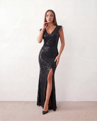 Silvana Sequined Mermaid Maxi Dress