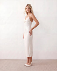 Malena Sequined Spaghetti Strap Midi Dress