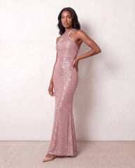 Laureen Sequined Mermaid Maxi Dress