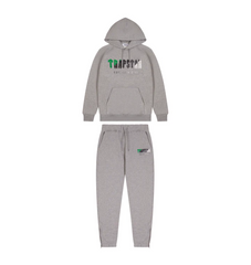 Trapstar Chenille Decoded Hoodie Tracksuit Grey/Green