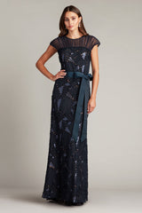 Alma Ribbon Soutache Illusion Gown