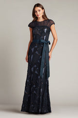 Alma Ribbon Soutache Illusion Gown