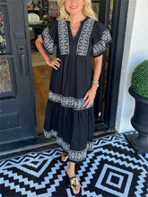 Alice | Women's Summer Boho V Neck Midi Dress