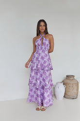 Lover And Dreamer Halter Maxi Dress Lilac