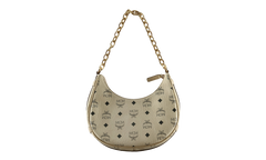 Aren Vi Hobo Bag BEIGE/BLACK - Small MWHFATA02 BEIGEBLACK