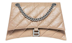 Quilted Crush Chain Bag M Taupe 716393 210J0 2906