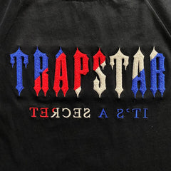 Trapstar Chenille Decoded Short Set Black Revolution