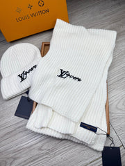 LV Beanie and Scarf 2pcs Set