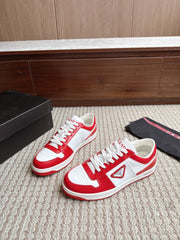 Prada Downtown Leather White Red