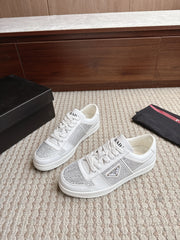 Prada Downtown Leather White Diamond