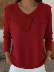 Alicia™ | Warm Sweater with Soft Collar