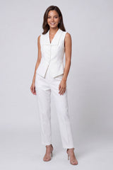 Ivory Shawl Lapel 2 Piece Single Breasted Slim Fit Business Suits