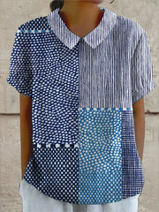 Allie | Patchwork Print Shirt