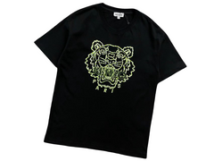 KENZO Tiger Tee Black/Army Green