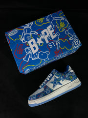 A Bathing Ape Bapesta Medicom Toy Blue