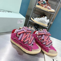 Lanvin Curb Shaggy Tweed Pink
