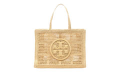 Large Ella Hand-Crocheted Tote Bag Natural 151277 254